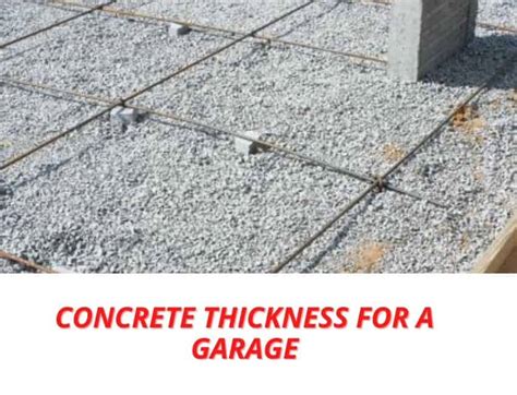 how to measure concrete thickness|concrete thickness for garage.